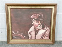 Mavy Kidd Framed Painting On Canvas - Sailor