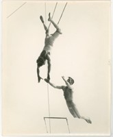 8x10 Trapeze performers mid stunt