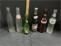 Six Bottles: Pepsi, Crush, 7UP
