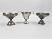 weighted base sterling goblets/tropy