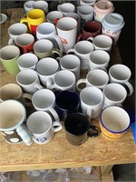 Large Assortment Of Mugs And Cups