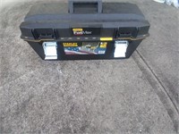 Black tool box with misc tools