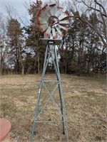 Vintage Yard Windmill - approx 7.5' tall