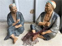 (2) Hakata Urasaki Dolls - damaged legs