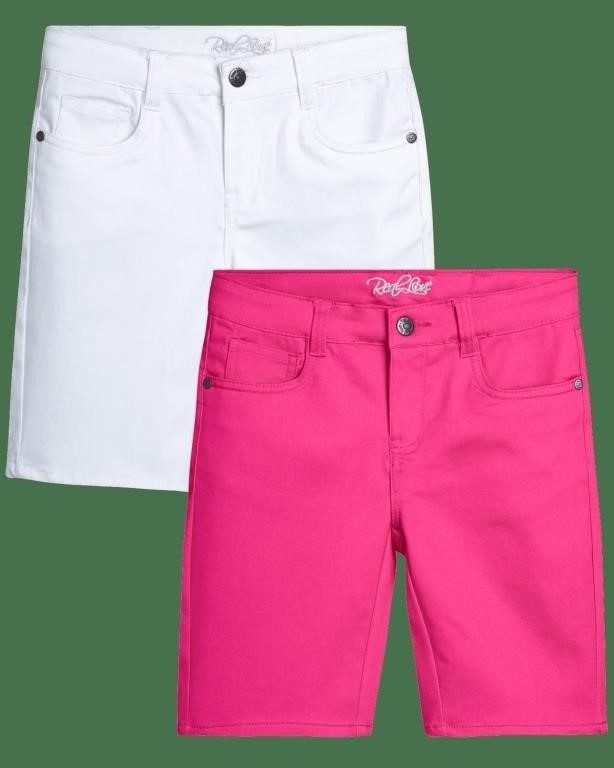 SM3636  Real Love Girls' Twill Bermuda Shorts, 2 P