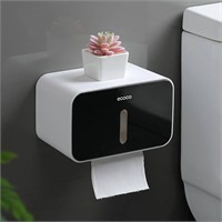 Outdoor Waterproof Toilet Paper Holder - Black