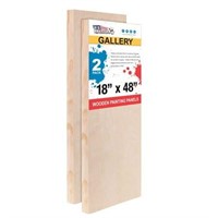 18x48 Birch Wood Paint Panel Boards  2-Pack