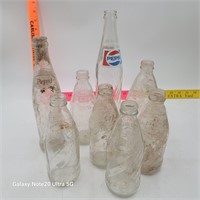 Vintage pepsi bottles