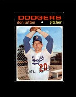 1971 Topps #361 Don Sutton VG to VG-EX+