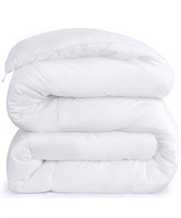 $46 (Q) White Bed Comforter