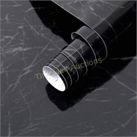 23.6x200 Black Marble Contact Paper