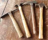 4 Vintage Estate Tools - Hammers & Picks