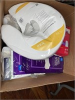 Box lot of Adult diapers and more