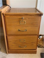 Wood 2 Drawer Filing Cabinet