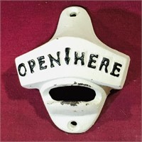 Painted Cast Iron Wall Mount Bottle Opener (Small)