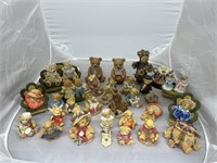 38 Pcs - Collectible Bear Figurines by Avon