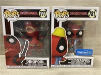 Deadpool Funko Pops #777 Dinopool & #781