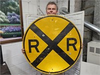 Metal RR Sign 36"