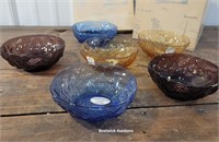 Hand blown Seneca glass bowls - bought at Iszards