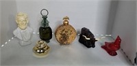 Lot of 6 Avon Cologne Decanters - Lincoln