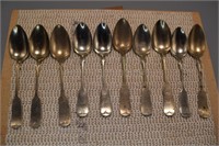 2 sets of teaspoons fiddleback pattern - 10 D&A
