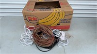 Box of Cords and Wiring Supplies