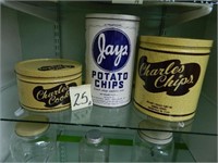 Charles Cookies Tin, Jays & Charles Potato Chip -