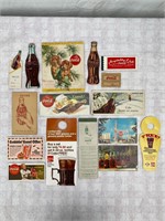 Lot: Vtg Coca-Cola Postcards Promos & Giveaways