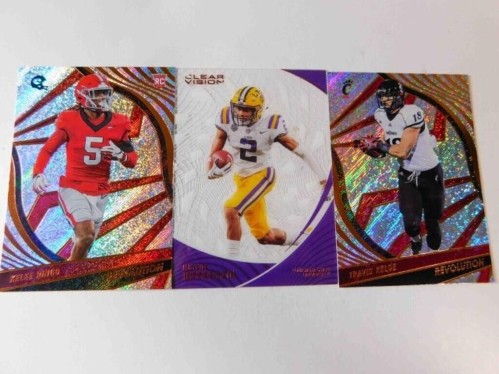 Jefferson; Ringo; Kelce college cards