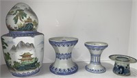 Blue nad White Asian Ceramics