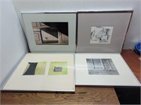 4 Silver Toned Picture Frames Various Sizes