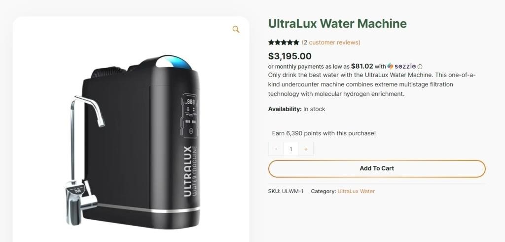 UltraLux Water Machine