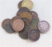 20 Indian head pennies