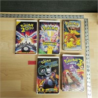 Lot of Pokemon Movie VHS Tapes, Pikachu