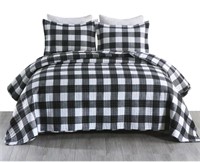 (3 pcs - Queen size - black and white) MarCielo 3