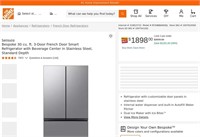 WFF4686  Samsung Bespoke French Door Refrigerator,