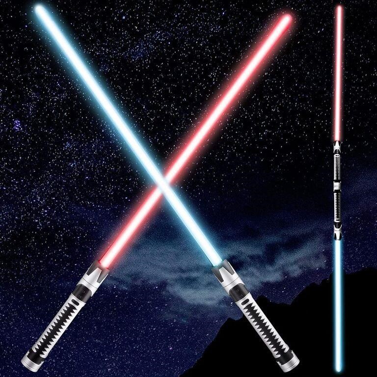 Light Sabers 2 Pack, 2-in-1 Lightsabers Sword
