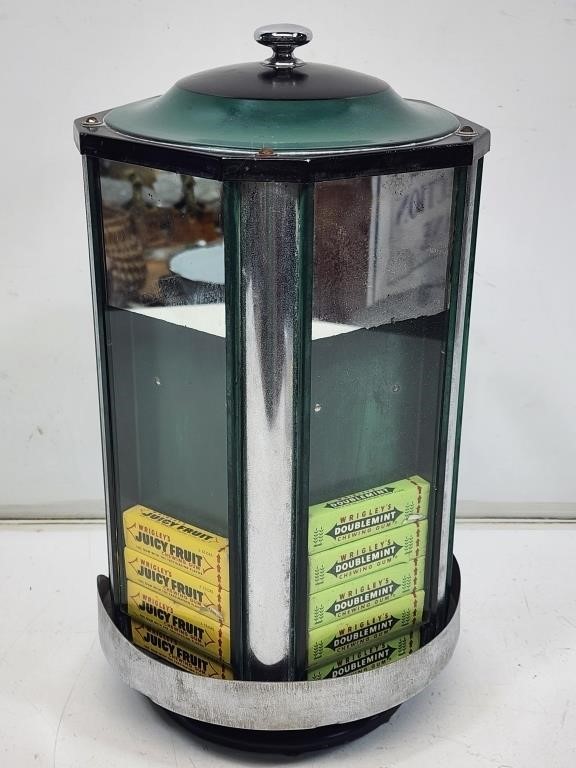 Early Revolving Gum Display Case Dispenser