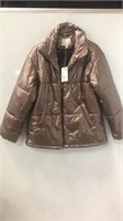 women’s Metallic Puffy jacket sz sm