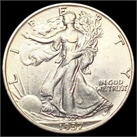 1937-S Walking Liberty Half Dollar CHOICE AU