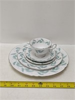 shelley "serenity" 5 pc place setting