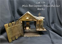 Music Box Copper/Brass old Car