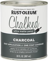 Rust-Oleum 1 Qt Charcoal Chalked Ultra Matte Paint