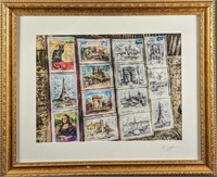 Framed Frank Juge Paris Postcards Photo