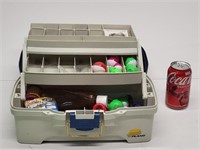 Tackel box with fishing materials