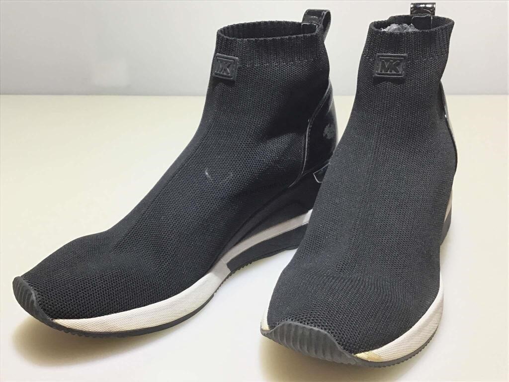 Michael Kors Syler Wedge Sock Sneakers. VG