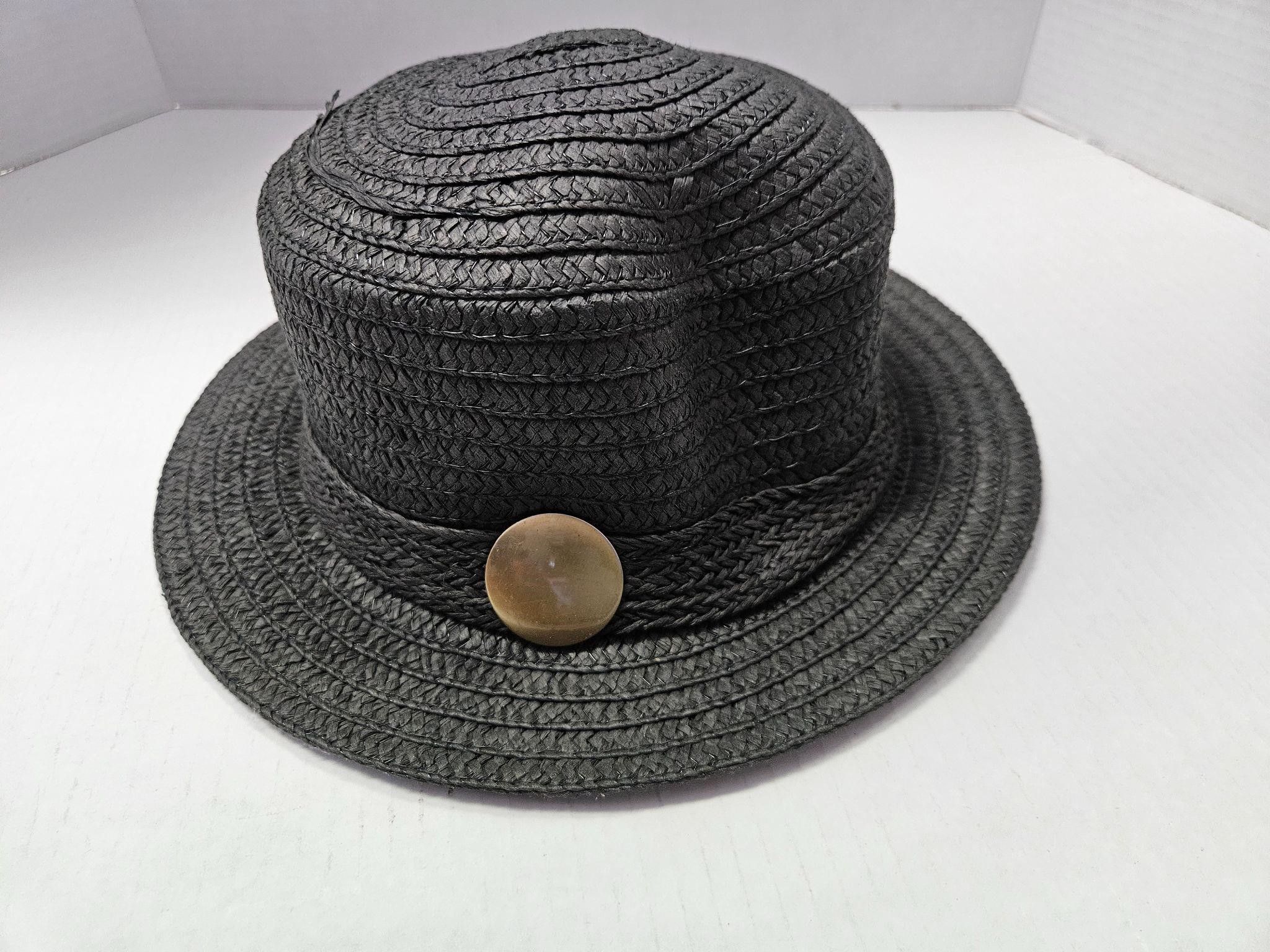 Black Straw Hat