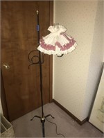 Vintage Floor Lamp With Shade (61.5"H)