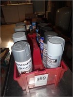Several Cans Of Spray Paint