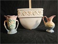 (2) Hull Vases & Pottery Planter